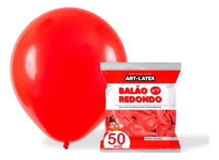 BALAO 7 IMPERIAL C/50 VERMELHO