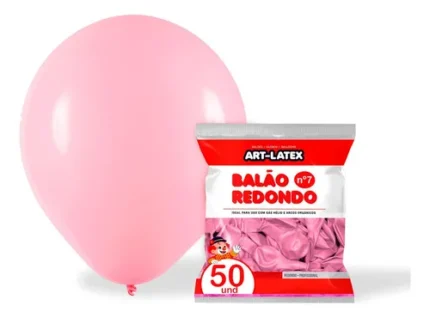 BALAO 7 IMPERIAL C/50 ROSA CLARO