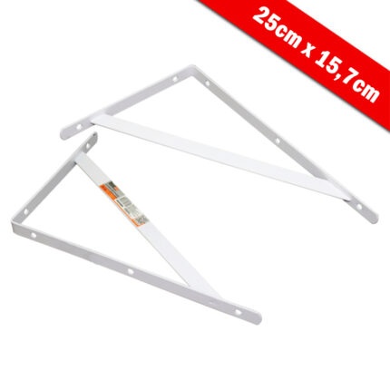 BF CANTONEIRA METALICA MAO FRANCESA BRANCA 23CM