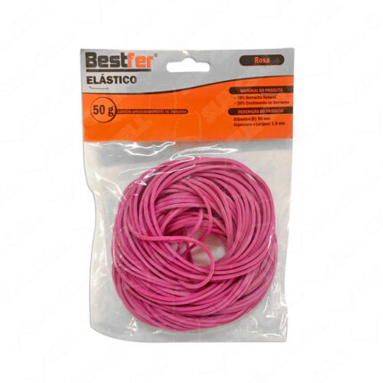 BF ELASTICO DE USO GERAL 50G ROSA (APROX 66UNID)