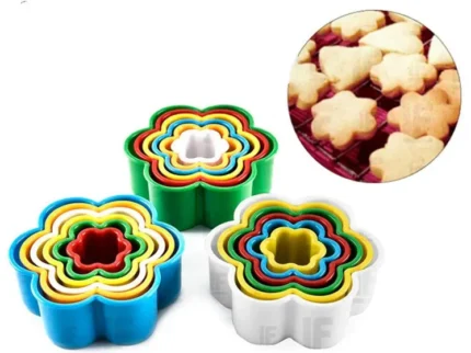 FORMA DE BISCOITO FLOR 5 PECAS