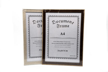 QUADRO PARA DIPLOMA PLASTICO C/ VIDRO A4