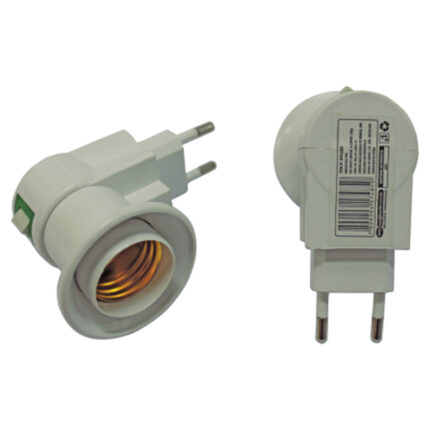 BF SOQUETE E27 C/ADAPT P/TOMADA E BOTAO LIGA/DESL