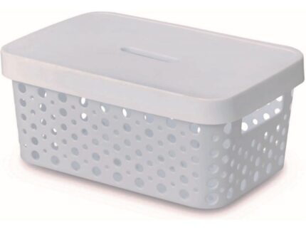 CESTO 4,5L C TAMPA BRANCO
