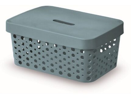 CESTO 4,5L C TAMPA AZUL