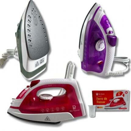FERRO DE PASSAR ROUPA A VAPOR BASE ANTIADERENTE GLISS 110V- 1200W 60HZ BASE 18X10 CM