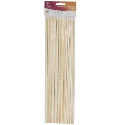 PALITOS DE BAMBU PARA CHURRASCO COM 90 UNIDADES 29