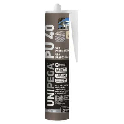 SELANTE PU40 CONSTRUCAO 280ML/400G CZA UNIPEGA #N  -  REF AES0512.0191