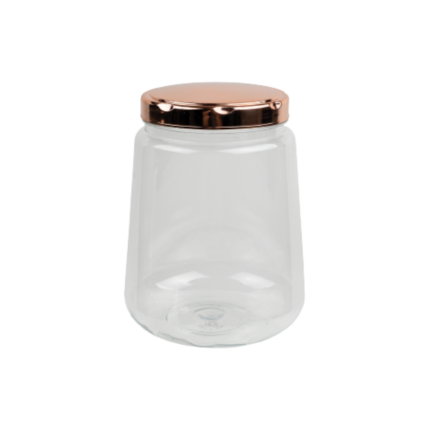 POTE CONICO 2,1 L TAMPA ROSE GOLD METALIZADA