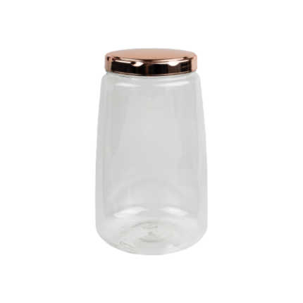 POTE CONICO 3 L TAMPA ROSE GOLD METALIZADA