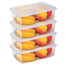 CAIXA RETANGULAR 2,8 L TRANSPARENTE - TAMPA FEXIVEL