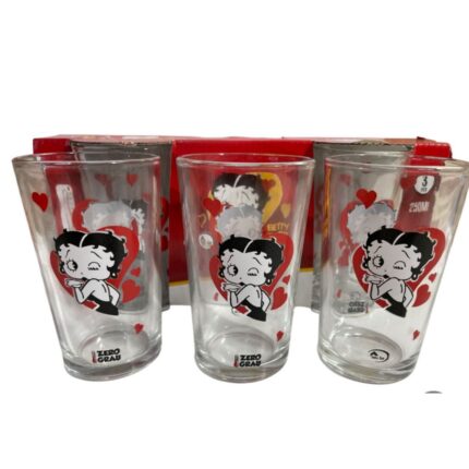 COPO DE VIDRO BETTY BOOP 200ML KITC/6