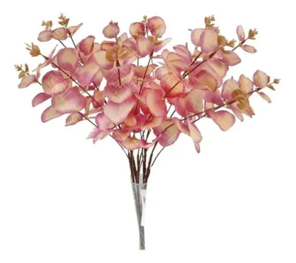 FLOR ARTIFICIAL BUQUÊ EUCALIPTO C/5 45CM