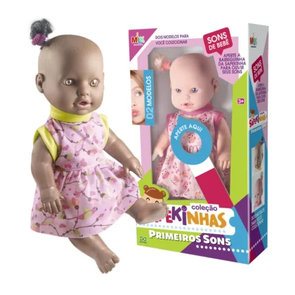 BONECA SAPEKINHA NEGRA PRIMEIROS SONS
