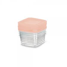 CONJ. POTE QUADRADO MINI 5 PCS - TRANSP. DESMON. LINHA PRIME