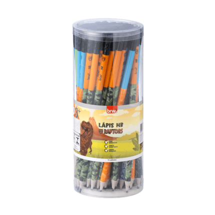 LÁPIS HB - ESTAMPADO RAPTORS - RESINA REDONDO COM BORRACHA