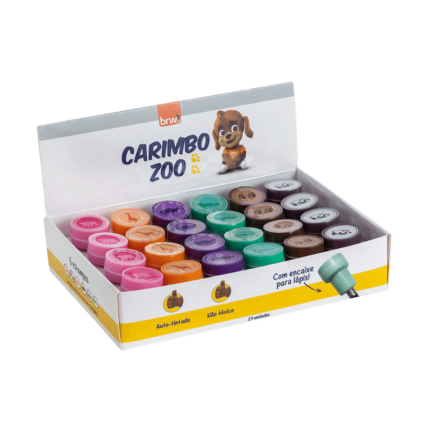 CARIMBO PLÁSTICO INFANTIL - ZOO