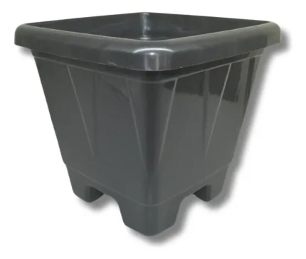 VASO QUADRADO 8 LITROS PRETO