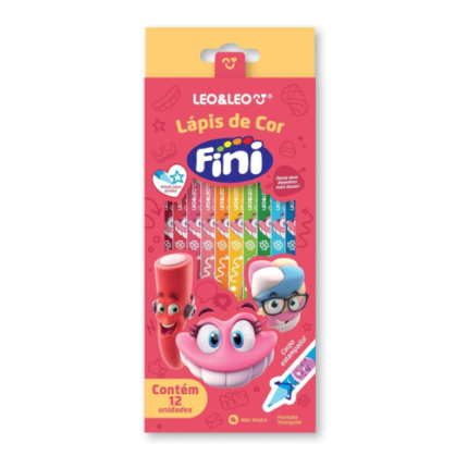 LAPIS DE COR TRIANGULAR ESTAMPADO FINI - LEO&LEO