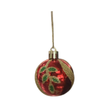 BOLA DE NATAL 5CM C/6PC