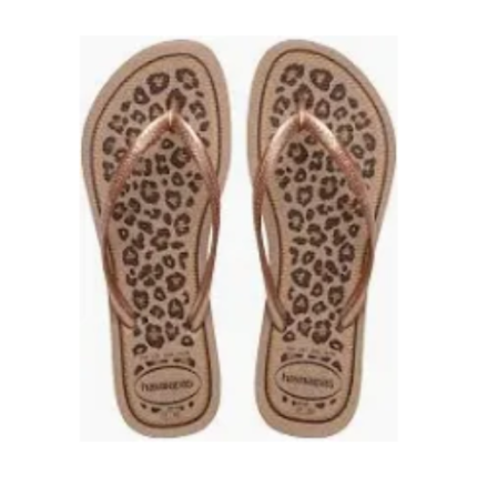 HAVAIANAS FEM SLIM ANIMALS RS GOLD/RS GOLD 41/2 1UN