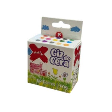 GIZ DE CERA 15 CORES REDONDO 70G