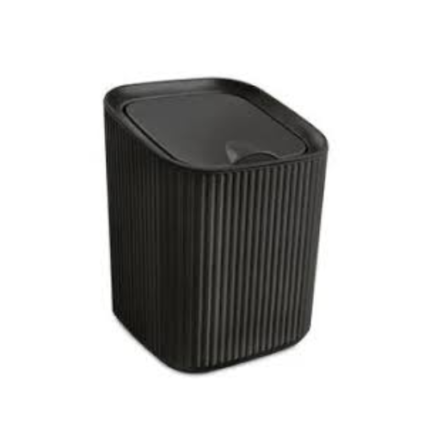 LIXEIRA QUADRADA 1,25L PRETO
