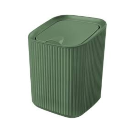 LIXEIRA QUADRADA 1,25L VERDE MENTA