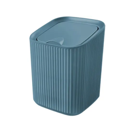 LIXEIRA QUADRADA 1,25L AZUL