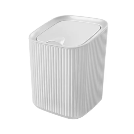 LIXEIRA QUADRADA 1,25L BRANCO