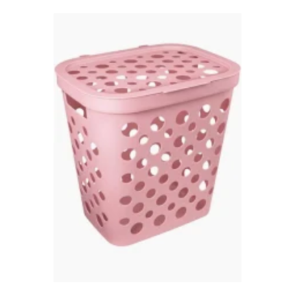 CESTO TELADO 30L C TAMPA ROSE