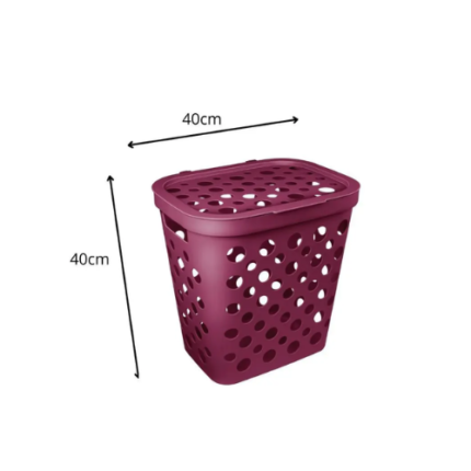 CESTO TELADO 30L C TAMPA BORDO