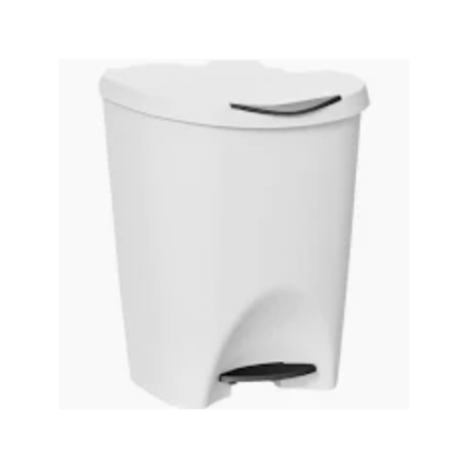 LIXEIRA 7,5L C PEDAL BRANCO
