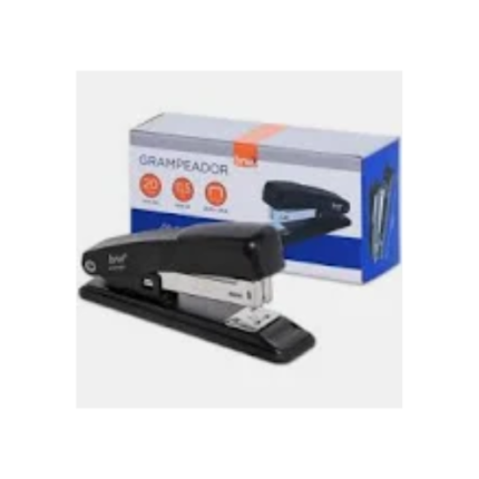 GRAMPEADOR DE METAL PARA 20FLS - BASE DE 11,5CM - PRETO