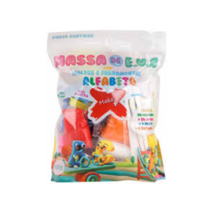 KIT MASSA DE EVA - ALFABETO - 100G