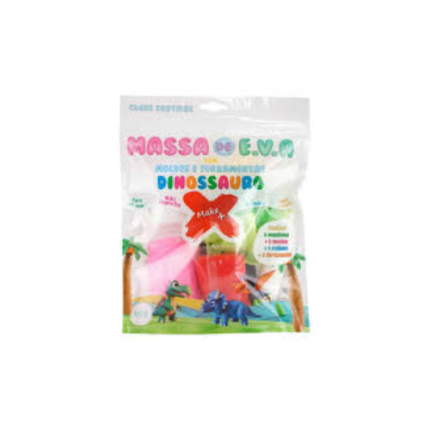 KIT MASSA DE EVA - DINOSSAURO - 60G