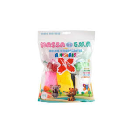 KIT MASSA DE EVA - ANIMAIS - 60G