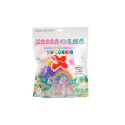 KIT MASSA DE EVA - UNICORNIO - 60G