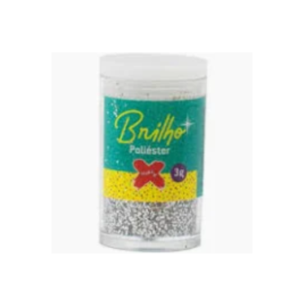 GLITTER POT 3 GR -PRATA