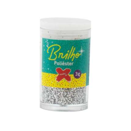 GLITTER POT 3 GR PRATA