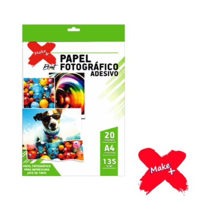 PAPEL FOTOG.ADES. A4 135 G/PCT C/20FLS