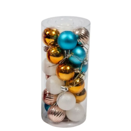 NT0473 - BOLAS DE NATAL MISTA NO TUBO - 7899958259768