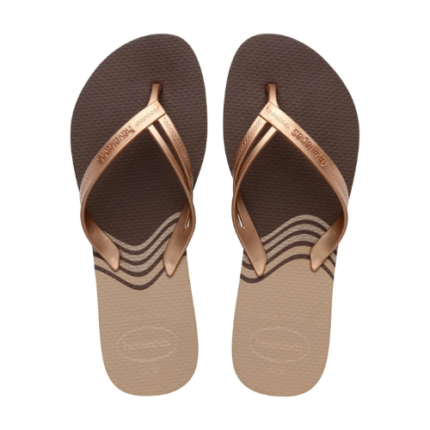 HAVAIANAS FEM ELEGANCE PRINT CAFE 37/8 1UN