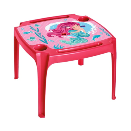 MESA INFANTIL ROSA LABEL- POS INDUSTRIA