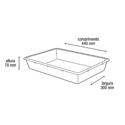 BANDEJA SANITARIA PARA GATOS 7LT POS-INDUSTRIA
