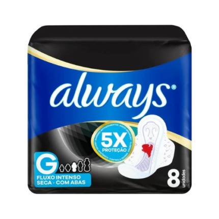 ABSORVENTE ALWAYS PROT TOTAL NOT SECA C/ABAS L8P7 8UN