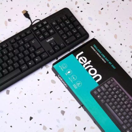 TECLADO USB PADRAO DAY BY DAY PRETO 1801 R8