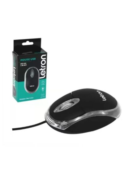 MOUSE USB 3 BOTOES 800 DPI L-BLACK 1601 R8