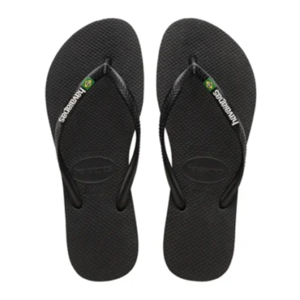 HAVAIANAS SLIM BRASIL PRETO 43/4 1UN