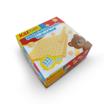 BRINQ. PLAST. MATERIAL DOURADO - 111 PÇS